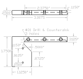 Dimensioned Carriage Plate